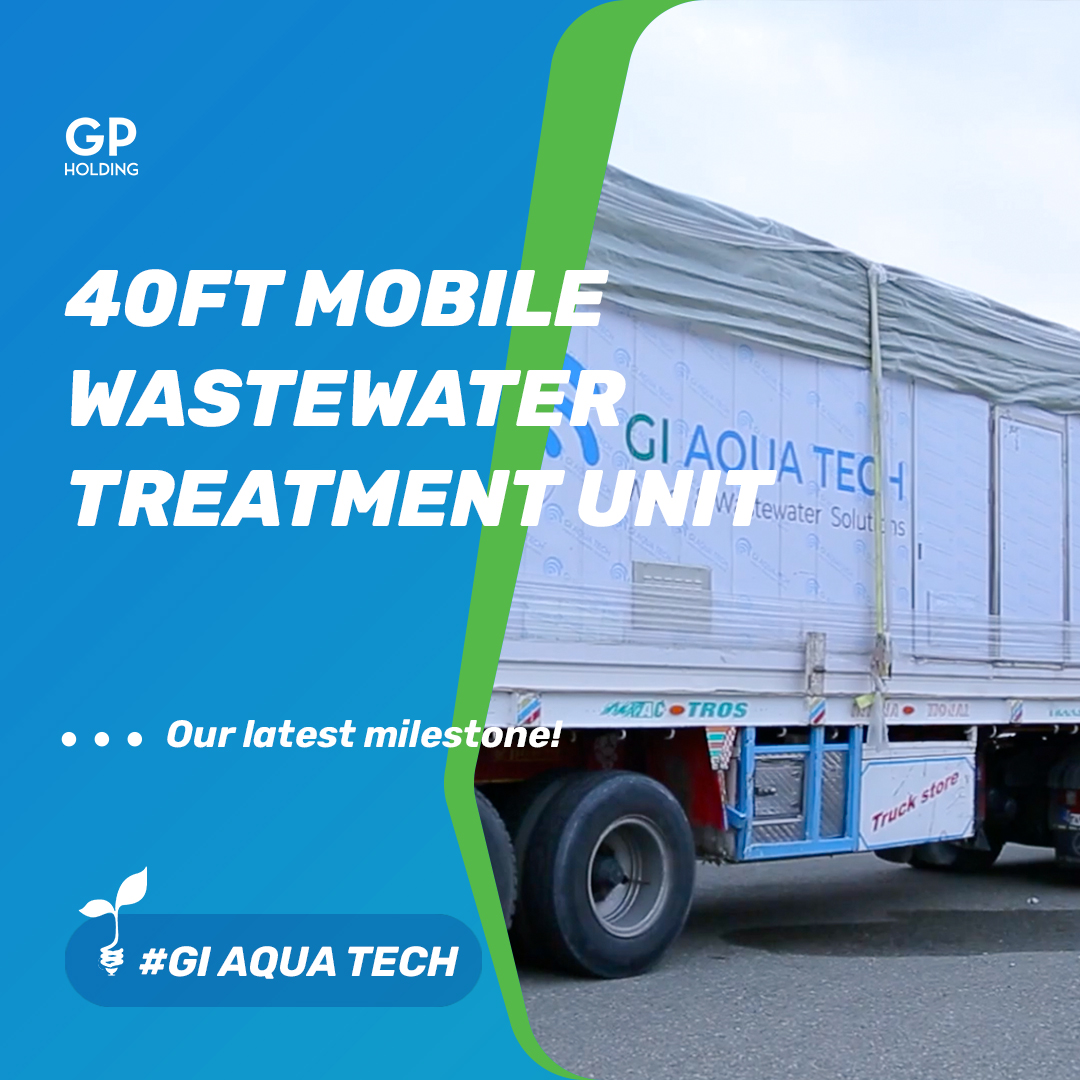 Our latest milestone: 40ft mobile wastewater treatment unit!